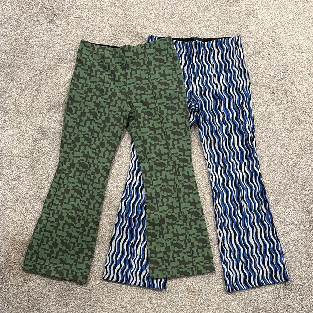Two pairs of Maeve The Margot Cropped Kick Flare Pants